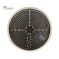 Finger Labyrinth For Meditation Maze Wooden Smooth Handcrafted Reduce Stress Find Peace Mindfulness Tool And Focus Friends Gift Prayer A gray