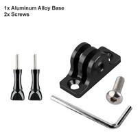 CNC Aluminum Alloy Flat Base Mount for GoPro Hero Insta360 DJI SJCAM AKASO Action Camera Motorcycle Bike Helmet Bracket Holder