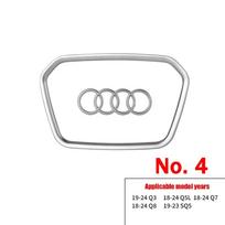 Automobilio vairo logotipas Ryškus rėmelio juostelė Galvanizuotas automobilio logotipas Lipdukas Audi A3 A4 B8 8P B9 8V A5 A6 C7 A7 Q3 Q5 Q7