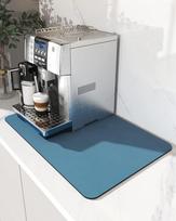 Rubber Backed Absorbent Coffee Machine Mat Kitchen Counter Drainage Drying Pad Home Decor 30x40cm 12x16inch