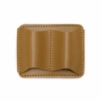 Double Vintage Leather Pen Loop Holder Metal Clip Elegant Pen Sleeve Dual Pen Slots Handmade Retro Pen Holder Stationery
