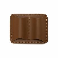 Double Vintage Leather Pen Loop Holder Metal Clip Elegant Pen Sleeve Dual Pen Slots Handmade Retro Pen Holder Stationery ruda
