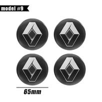 For Renault Austral Kadjar Megane Captur Arkana Dacia Logo Rim Cover 4Pcs 56mm 60mm 65mm Car Wheel Center Hub Cap Stickers WR1