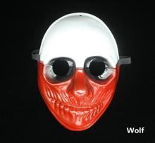 Payday 2 Helovino Baisios Kaukės Dallas/Wolf/Chains/Hoxton Klounų Kaukės Karnavalui Baisios Klounų Kaukės
