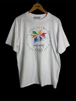 Nagano 1998 Winter Olympic Games Promo T Shirt Medium Size S gray