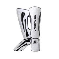 1 Pair High-Quality PU Leather Boxing Shin Guards Ankle Protector MMA Muay Thai Training Leg Warmers Light Kicking Shin Pads M