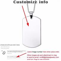 Xiaomi Vnox Personalized Stainless Steel Fraternal Dog Tag for Men Motorcycle Army Solier Brothers Tough Man BFF Necklaces Custom Gift 50cm as model show&Custom white