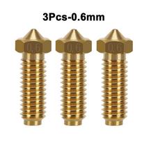 For Anycubic Kobra 2 Plus/Max/Neo/Pro 3D Printer Brass Hard Steel Volcano Nozzle 0.4 0.6 0.8 1.0mm For Kobra 2 Hotend Kit Parts