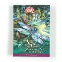 Spirit Of The Animals Oracle Cards A 52 Deck English Visions Divination Edition Borad Playing Games,Halloween and Christmas Gift beige