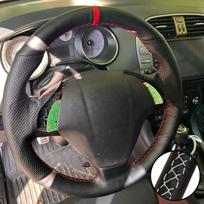 Hand Stitched Perforated Non-slip Artificial Leather Steering Wheel Cover For Fiat Punto Bravo Linea Qubo Doblo Grande Punto White Thread