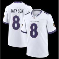 Baltimore Ravens 8 Jackson Football Jersey Mens Game Uniform Athletic Sportswear L balta