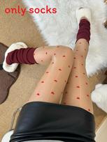 Butterfly Pattern Stockings For Women With Ultra Thin Silk Feel For Summer Fashion Skin Heart,L beige