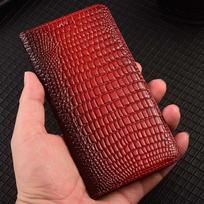 Genuine Leather Skin Flip Wallet Book Phone Case Cover On For Samsung Galaxy Z Fold 3 4 5 6 7 8 Ultra Wide 5G ZFold Fold8 Fold7 Galaxy Z Fold5 raudona
