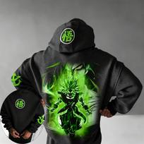 Dragon Ball Anime Broli Printed Hoodie Autumn/Winter New Men's and Women's Loose Casual Harajuku Large Size Parent Child Sweater 150