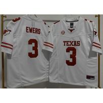 2026 NCAA Texas Longhorns Football Jersey Embroidered Sportswear Fans Longhorn 3 White 3rd Gen