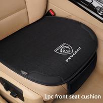 Aukštos kokybės odinio audinio automobilio sėdynės užvalkalas, kvėpuojantis apsauginis pagalvėlės padas Peugeot 206 307 301 308 3008 407 408 508 5008 black