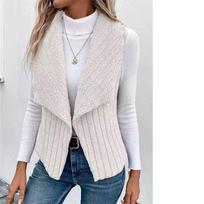 Women's Fashion and Winter Casual Solid Color Sleeveless Versatile Vest Jacket XS balta