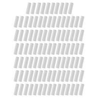 Silikoninės skiepijimo movos Elastingi plonasieniai skiepijimo vamzdeliai Greitas augalų sujungimas Skiepijimo įrankiai vaismedžiams 100pcs white