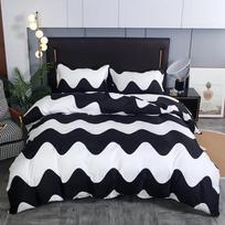3Pcs Boho Bedding Set Striped Geometric Duvet Cover Set In Brown Ethnic And Traditional Style Soft Cozy Quilt Covers Large Size EU Single(135*200cm)3pcs gray