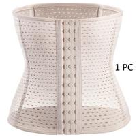 Postpartum Breathable Belly Waist Trainer Skeleton Support Design Body Shaping Sports Girdle Tummy Control Waist Seal for Women 5XL white
