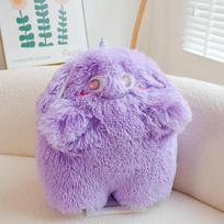 Mielas mažas monstras pagalvė ant sofos biuro pagalvėlė miegui mieganti lėlė didelė lėlė mieganti lėlė gimtadienio dovana moteriai 43cm violetinė