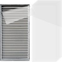 PET Vent Covers with Clear Adhesive, 6 Pack 8  1.  Clear Adhesive Vent Cover Fits Wood, Plastic, Aluminum Vents for Floor RV Wall Ceiling and Registe one size