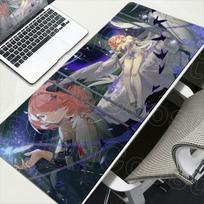 Nešiojamojo kompiuterio didelis pelės kilimėlis Greitas žaidėjas Mielas Remielle Anime Klaviatūros plaunamas Zenless Zone Zero pelės kilimėlis Studentų rašymo minkštas stalo kilimėlis 30cmx60cm(11.8x23.6inch)