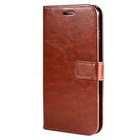 Prabangus odinis atverčiamas dėklas Xiaomi Redmi 13C 15C 15 A5 Note 14 11 Pro 5G 14T 12 13 15T 13T C85 C75 14C Poco X7 F7 Pro X6 X5 M6 Apsaugantis piniginės dangtelis Redmi Note 9 ruda