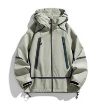 Hiking Jacket Waterproof Windbreaker Men Outdoor Camping Fishing Jacket Windproof Coats Women XXL žalia