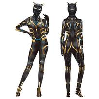 Marvel Juodojo Panteros Kostiumas Bodis Suaugusiems Vaikams Helovino Cosplay Kombinezonas Rinkinys 160 yards black