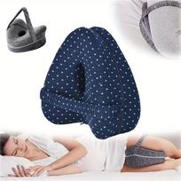 Memory Foam Leg Knee Foam Support Pillow Side Sleeper Sciatica Orthopedic Sciatica Back Hip Relief Pillow For Bed Sofa blue