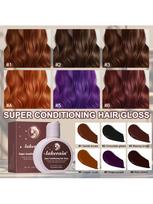 6 Color Super Conditioning Hair Gloss. Hair Care Coloring Oil. Dyeing Oil. Enhance The Vitality Of H #2 Chocolate Gleam / 1pc blue