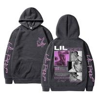 Lil Peep Hell Boy Crybaby Hip Hop Rap Grafinis Džemperis Vyrams Moterims Vintage Perdyelis Džemperis Vyriška Mada Gatvės Apranga XXXL tamsiai pilka spalva