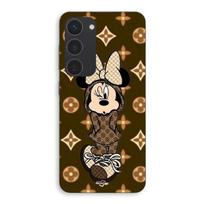 Phone Case - MANIACASE - Samsung Galaxy S23 - Silicone - Soft - Minnie Disney LV brown juoda