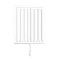 Steam Resistant Film Glasses Pad Heaters Mists Remove 220V for Bathroom Glasses 200x400mm white