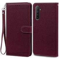 For Realme XT dėklas Odinis atverčiamas piniginės dėklas For Realme XT dangtelis Minkštas TPU silikoninis telefono dėklas For Realme XT Coque Fundas krepšiai For Realme XT