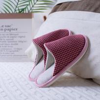 Breathable Memory Foam Cotton & Linen Slippers for Couples - Unisex, All-Season Indoor Slippers 36/37 rožinė raudona spalva