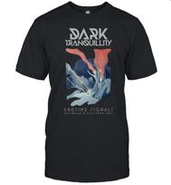 Dark Tranquillity Endtime Signals Europos turas 2025 T-shirt LI2093 Unisex T-shirt XXL gray