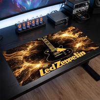 Led Zeppelin Print Large Mouse Pad Smooth Surface Anti?Slip Desk Mat For Gaming Office Laptop Decoration 30cmx80cm(11.8x31.5inch) brown