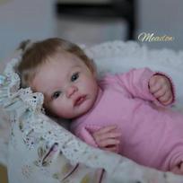 19 colių Reborn Dolls MEADOW Rankų darbo 3D dažyta oda naujagimio lėlės minkšto prisilietimo audinio korpusas su PP medvilne Bebe Reborn Doll Kids gimtadienio dovana 19 Inch gray