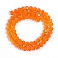 55-108 vnt./partija 3/4/6/8/10 mm Spalvingi briaunoti krištalinio stiklo karoliukai Abako karoliukai Laisvi tarpiniai karoliukai Papuošalų gamybos reikmenims 3mm apx 108pcs oranžinė