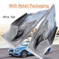 Set Universal Mudflaps Mud Flaps Splash Guards Mudguards For Skoda Citigo Fabia Octavia Rapid Roomster Yeti 6Y 5J NJ 1U 1Z 5E With Retail Package black