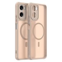 Motorola Moto G06/G06 Power telefono dėklas, magnetinis smūgiams atsparus telefono dėklas, hibridinis apsauginis dangtelis Motorola Moto G06/G06 Power auksas