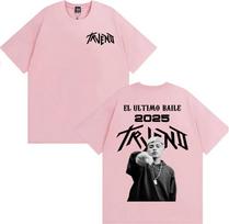 Raperio Trueno El Ultimo Balie Pasaulinės Ekskursijos Marškinėliai Vyrams Moterims Harajuku Hip Hop Ypač Laisvi Marškinėliai Laisvalaikio Komfortas Laisvi Marškinėliai S gray