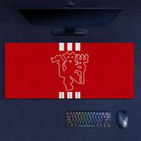 Manchester United Mouse Pad, Large Gaming Desk Mat, Non-slip XXL Mousepad for Laptop & Tablet, Mini PC Playmat with Stitched Edges 30cmx60cm(11.8x23.6inch) black