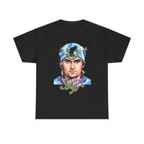 Anime Jojo 7 Steel Ball Run Charlie Kirk & Gyro Zeppeli Graphic Cotton Unisex T shirt 2026 Summer New Y2k Short Sleeve Tops 110 gray