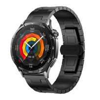Huawei Watch GT5/5Pro4/4Pro 46mm titano lydinio dirželis, itin lengvas, išskirtinis verslo dirželis. 22mm juoda