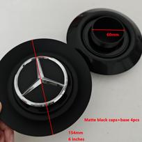 4 vnt. aliumininiai automobilio ratų centriniai dangteliai Mercedes-Benz A45S C63S E63S AMG GT GTS C190, automobilių stiliaus aksesuarai CN1 QQ39 4pcs
