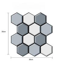 5PC Peel and Stick Tile Backsplash Thicker Design Marble Tiles Stick on Backsplash Self Adhesive Tiles for Anyroom 5pcs gray