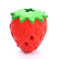 Chew Strawberry Dragon Fruit Design Dog Rubber Toy